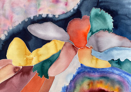 Religare X – Original watercolor painting by Danish artist Agricola
