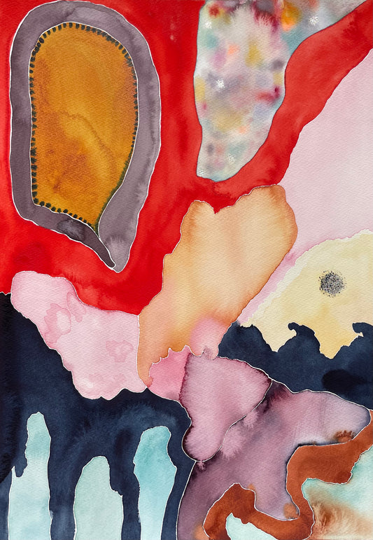 Religare IX – Original watercolor painting by danish artist Agricola 
