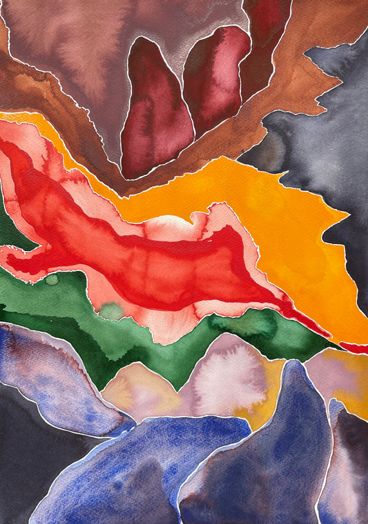 Religare V – Original watercolor painting by Agricola Studio
